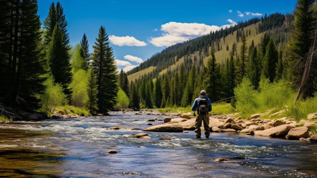 fly fishing safety tips AI generated picture
