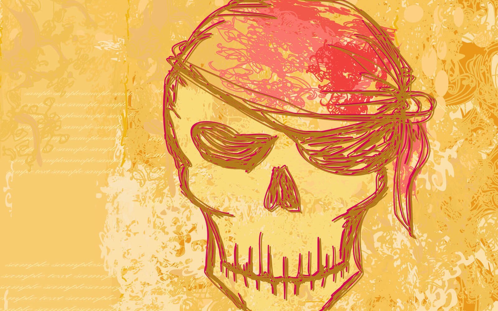 Pirate skull vector | price 1 credit usd $1.
