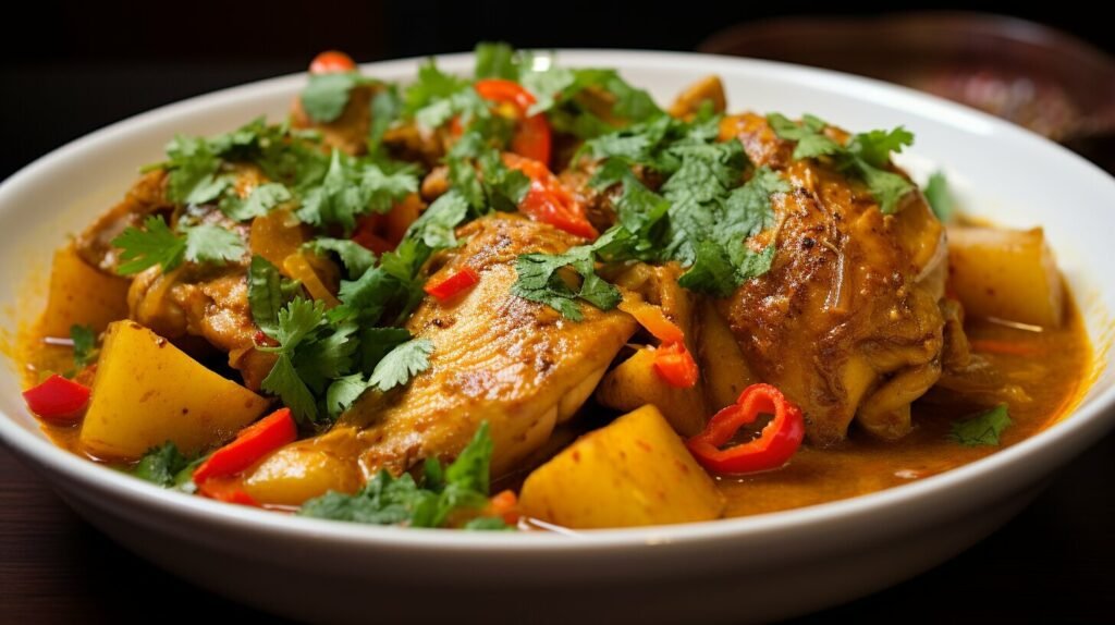 spicy Jamaican curry chicken